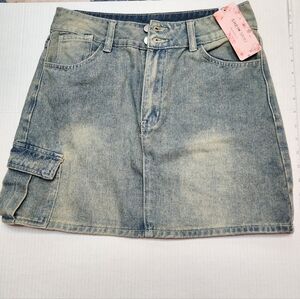 SHEIN Blue Denim Skirt